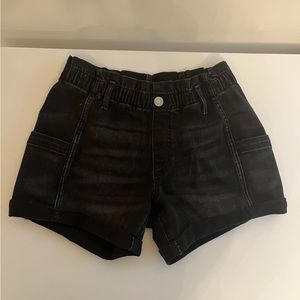 Abercrombie Kids Black PaperBag Shorts